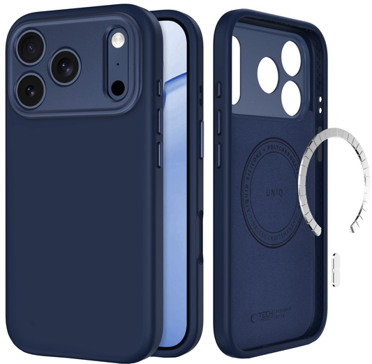MagSafe-Hülle für Apple iPhone 18 Pro / 17 Pro, Tech-Protect, Uniq CC, Marineblau
