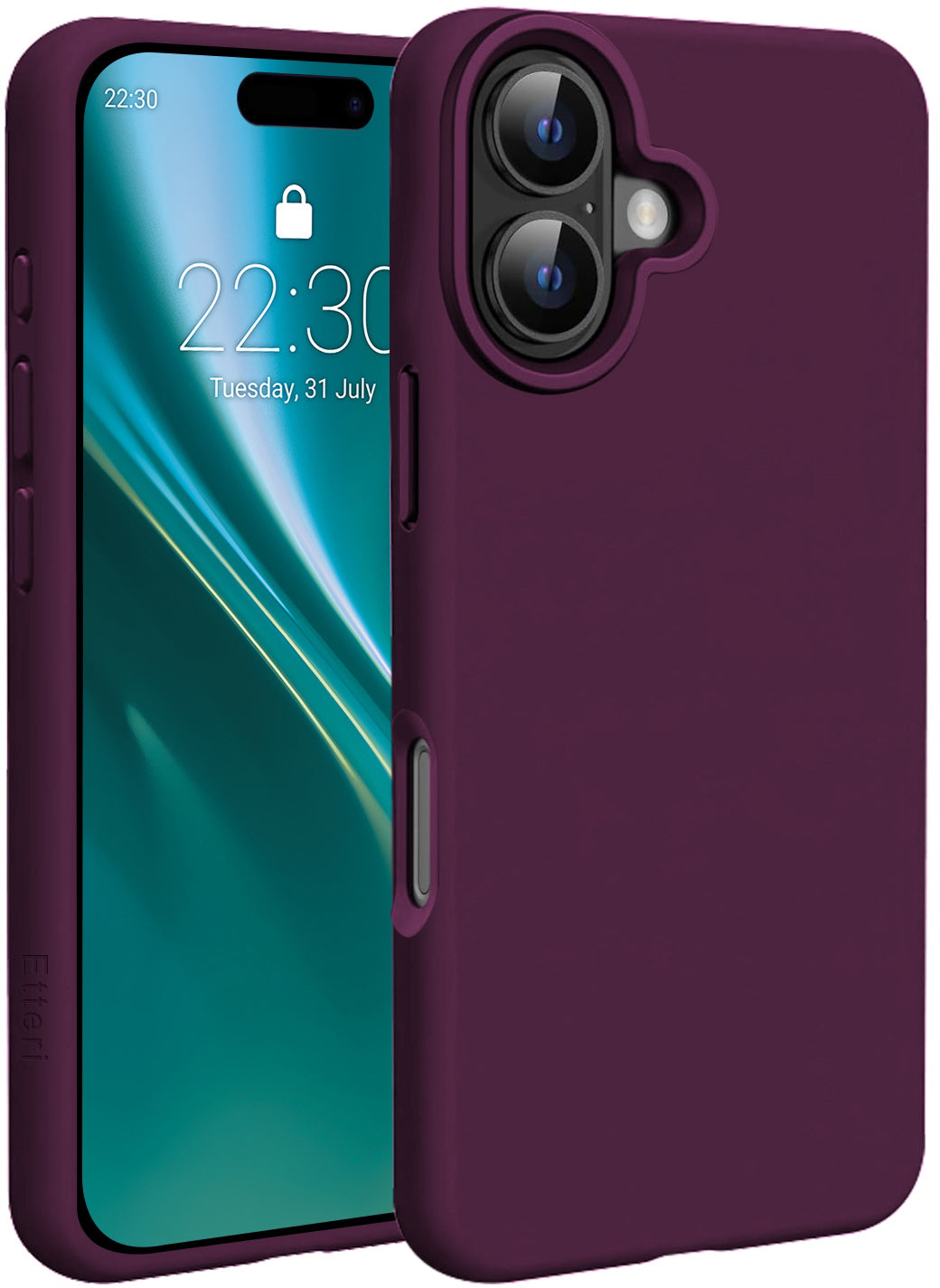 MagSafe Case for Apple iPhone 17, Etteri, Silicone Mag, Burgundy