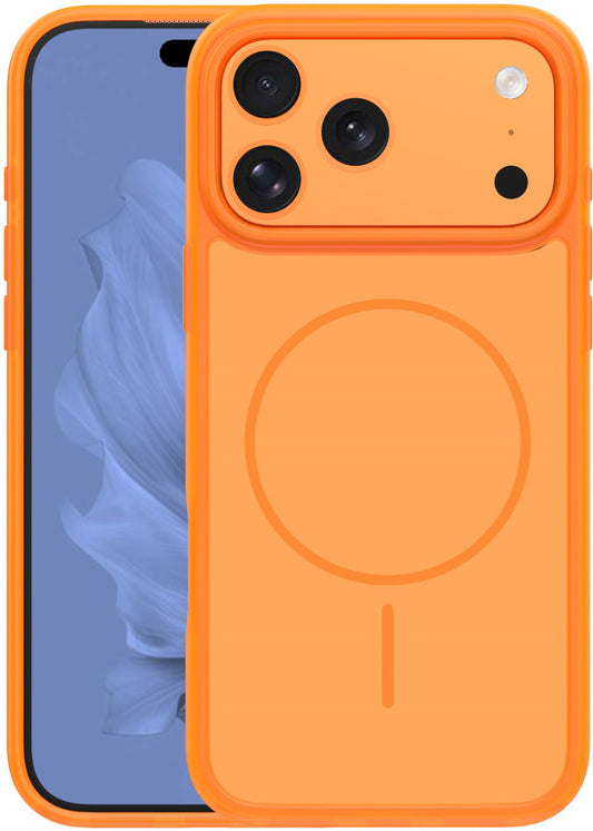 MagSafe-Hülle für Apple iPhone 18 Pro / 17 Pro, OEM, Frame Thin Mag, Orange