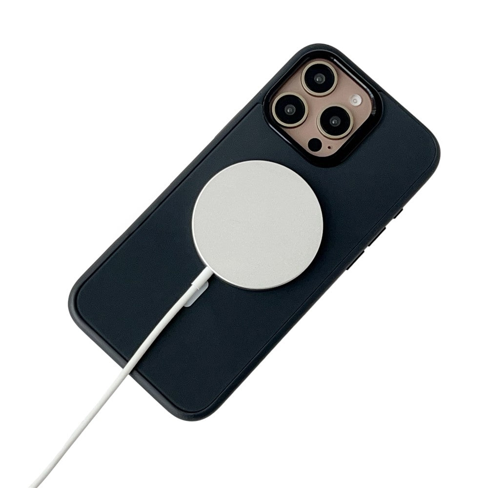 MagSafe-Hülle für Apple iPhone 15 Pro Max, OEM, Rundbildschirm Smart E-Ink, Schwarz
