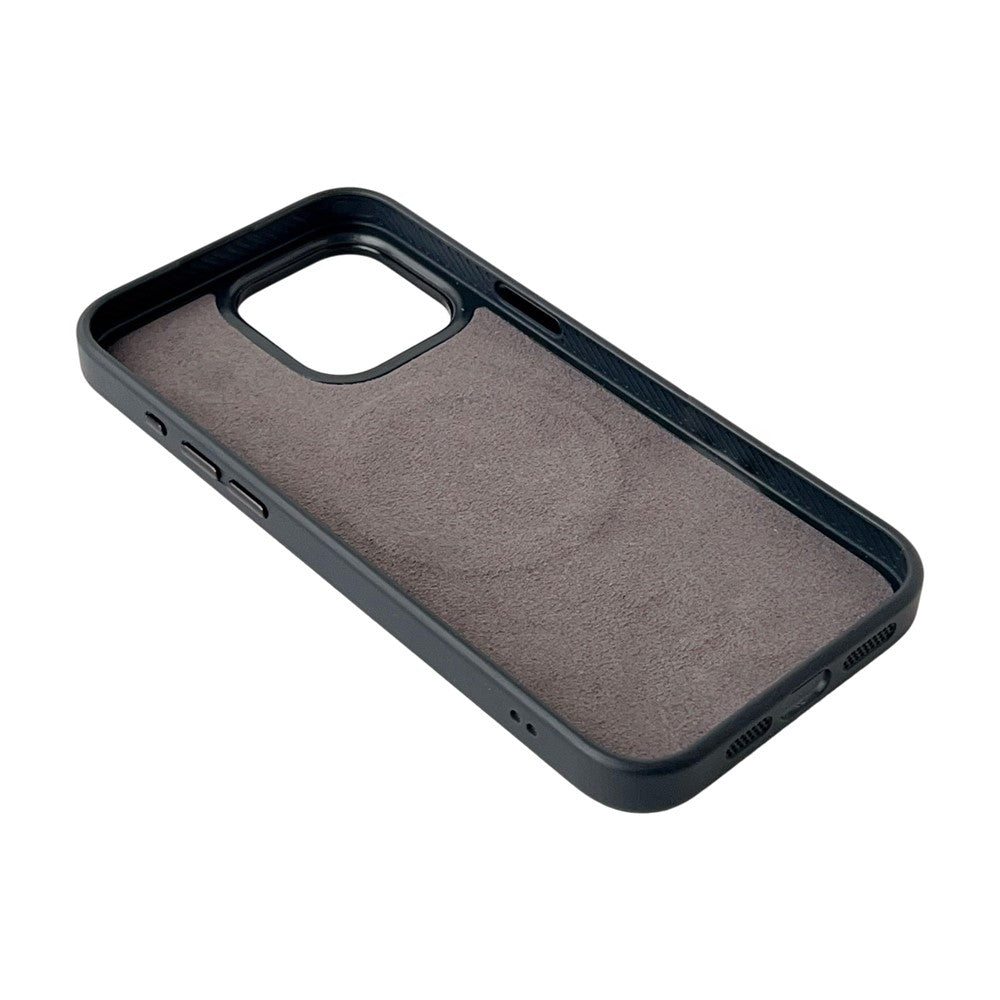 MagSafe-Hülle für Apple iPhone 15 Pro Max, OEM, Rundbildschirm Smart E-Ink, Schwarz