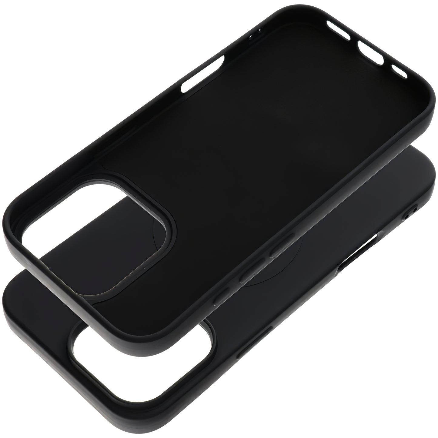 MagSafe-Hülle für Apple iPhone 16 Pro Max, OEM, Silicone Mag (Großes Loch), Schwarz