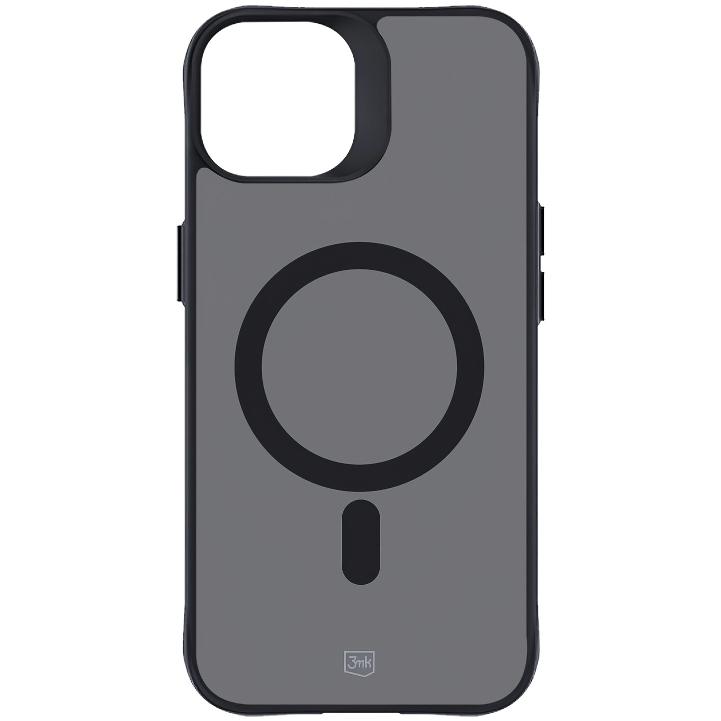 MagSafe-Hülle für Apple iPhone 15, 3MK, Smoke MagCase, Schwarz