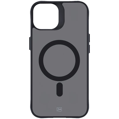 MagSafe-Hülle für Apple iPhone 15, 3MK, Smoke MagCase, Schwarz