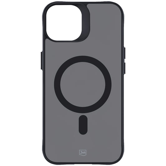 MagSafe-Hülle für Apple iPhone 15, 3MK, Smoke MagCase, Schwarz