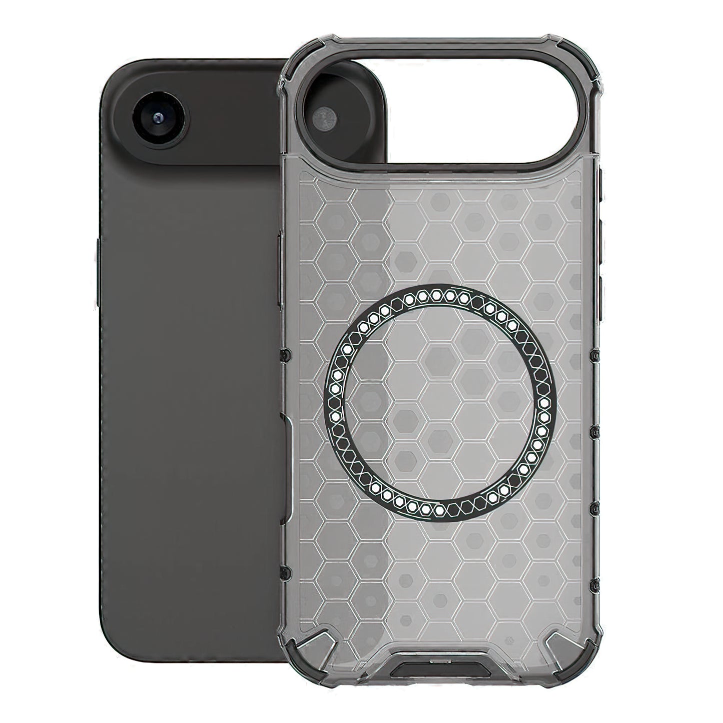 MagSafe Case for Apple iPhone 17 Air, Techsuit, HoneyComb Shield, Black
