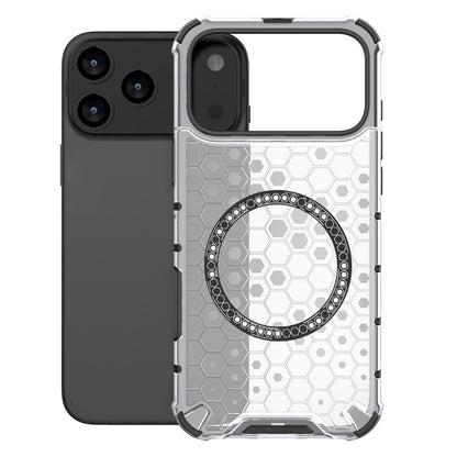 MagSafe Case for Apple iPhone 17 Pro, Techsuit, HoneyComb Shield, White