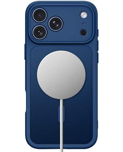 MagSafe-Hülle für Apple iPhone 18 Pro / 17 Pro, Tech-Protect, BasicMag, Mattes Marineblau