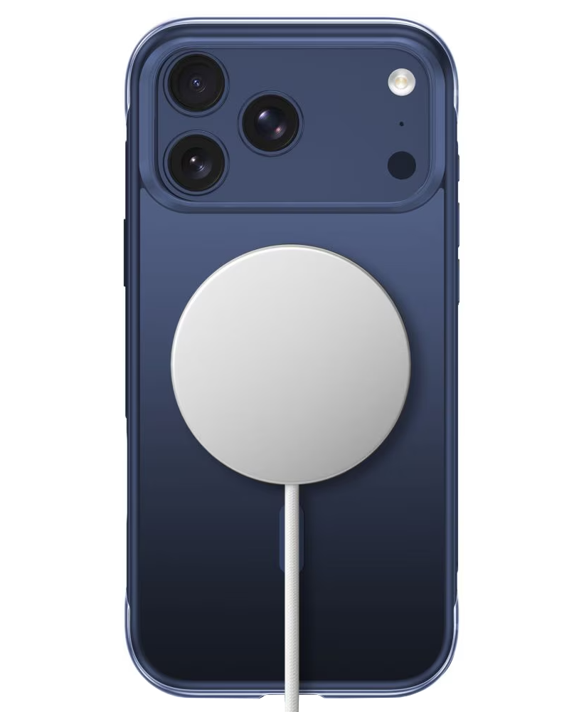 MagSafe-Hülle für Apple iPhone 18 Pro / 17 Pro, Tech-Protect, MagAir CC, Mattes Marineblau