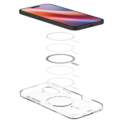 MagSafe-Hülle für Apple iPhone 16 Plus, Spigen, Liquid Crystal, Transparent ACS08388