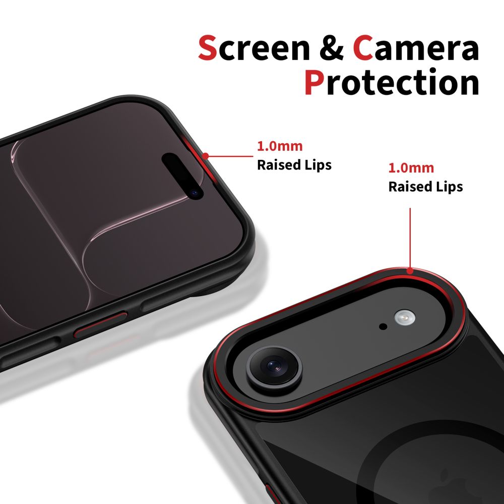 MagSafe Case for Apple iPhone 17 Air, Tech-Protect, Maghybrid, Black