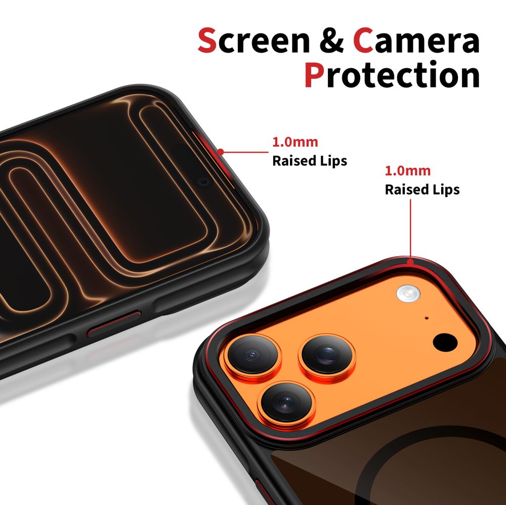 MagSafe Hülle für Apple iPhone 17 Pro, Tech-Protect, Maghybrid, Schwarz