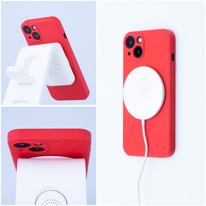 MagSafe-Hülle für Apple iPhone 17e / 16e, OEM, Silicone Mag, Rot