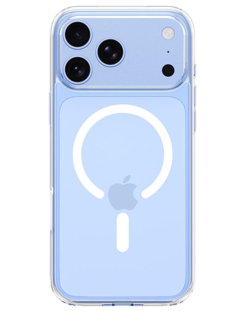 MagSafe-Hülle für Apple iPhone 18 Pro / 17 Pro, Tech-Protect, Flexair Hybrid mit Displayschutz, Transparent