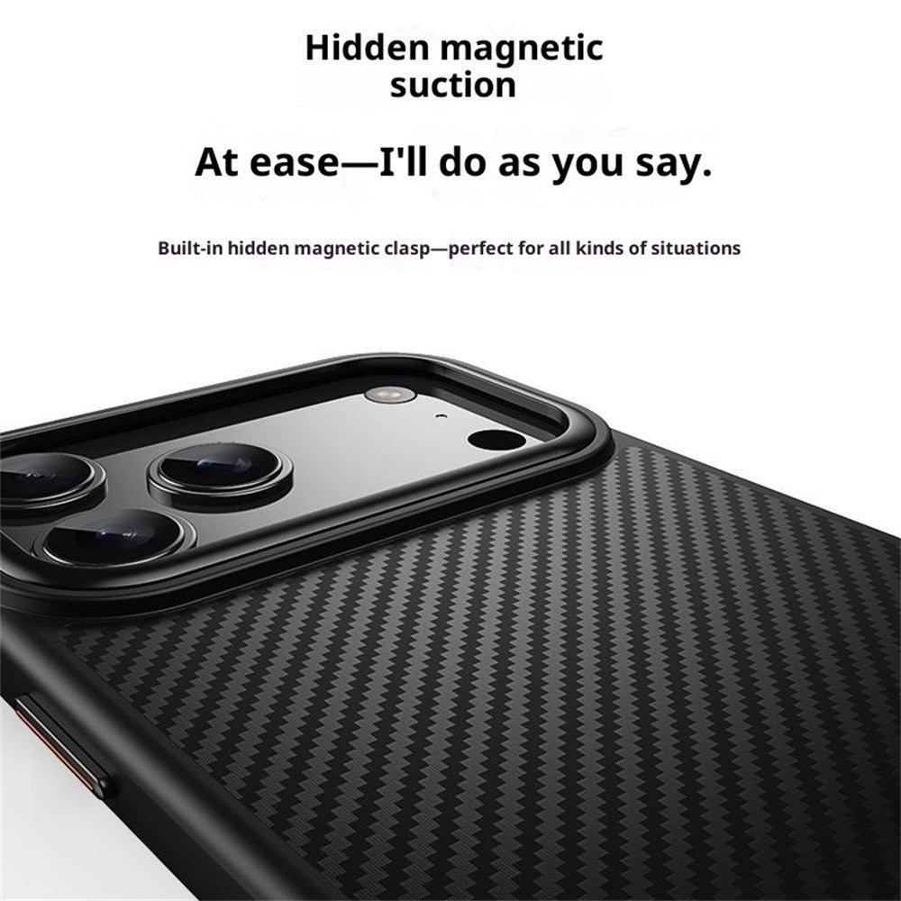 MagSafe-Hülle für Apple iPhone 18 Pro / 17 Pro, OEM, Carbon, Schwarz