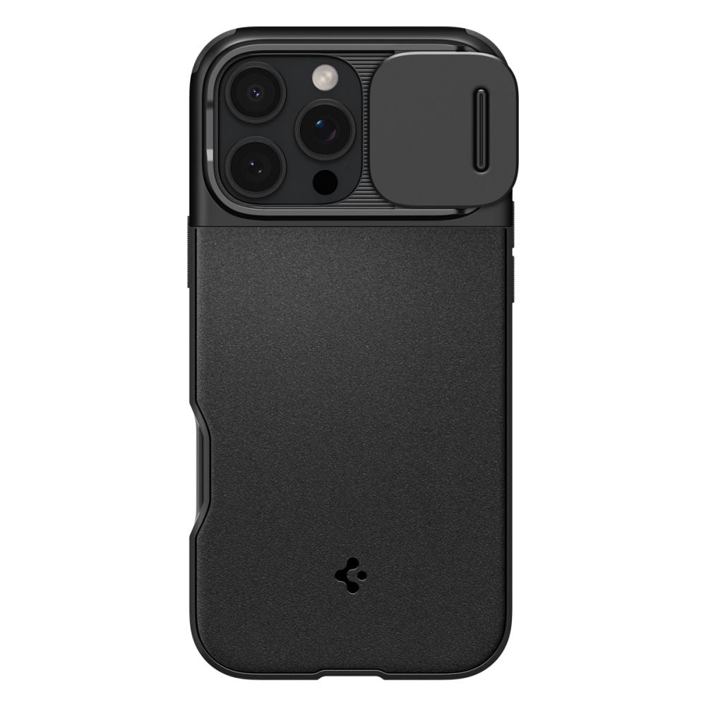 MagSafe Case for Apple iPhone 16 Pro Max, Spigen, OPTIK ARMOR, Black ACS08015 