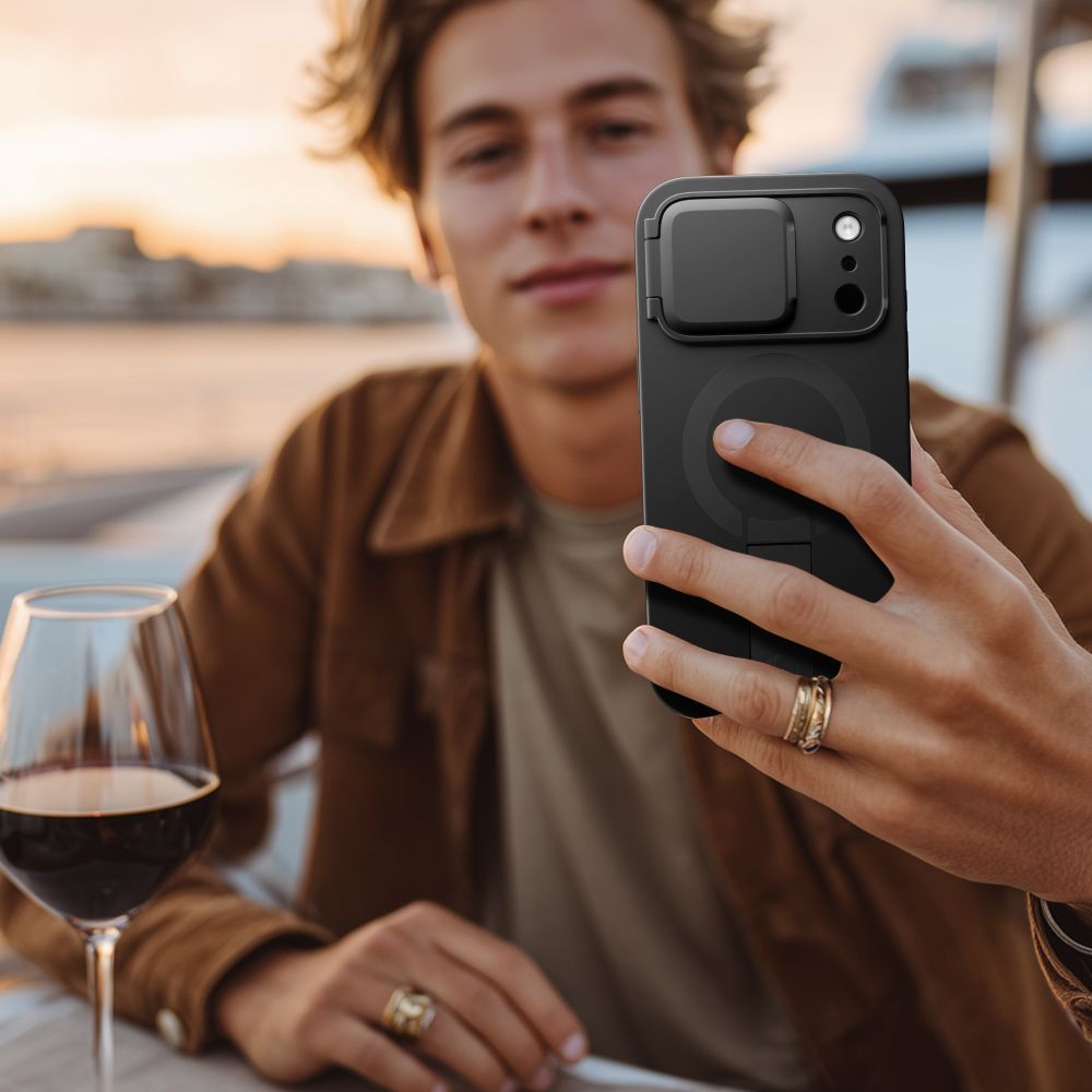 MagSafe Hülle für Apple iPhone 17 Pro Max, Tech-Protect, Kevlar Aura, Schwarz