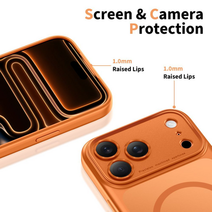 MagSafe Hülle für Apple iPhone 17 Pro, Tech-Protect, MagPeak, Matt Orange