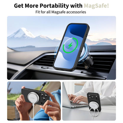 MagSafe Hülle für Apple iPhone 17 Pro, Tech-Protect, Silikon, Schwarz