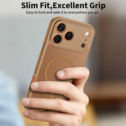 MagSafe Hülle für Apple iPhone 17 Pro Max, Tech-Protect, BasicMag, Mattbraun