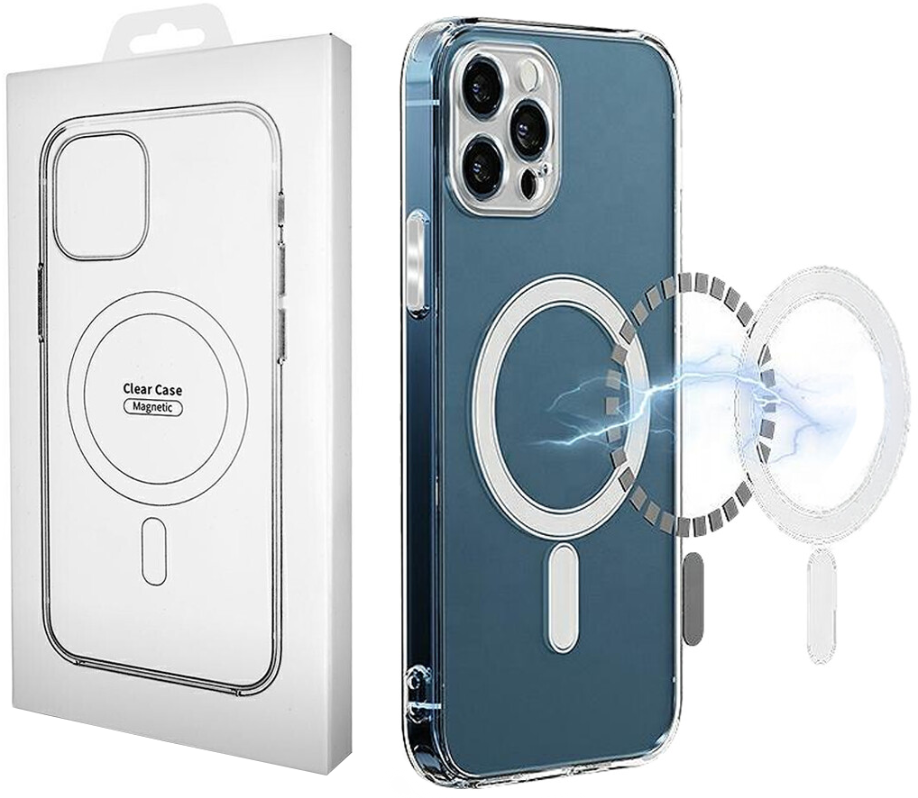 MagSafe-Hülle für Apple iPhone 16, OEM, Clear with Camera Protection, Transparent