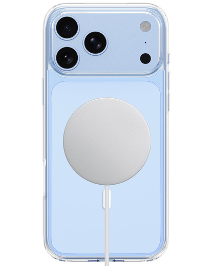 MagSafe-Hülle für Apple iPhone 18 Pro / 17 Pro, Tech-Protect, Flexair Hybrid mit Displayschutz, Transparent