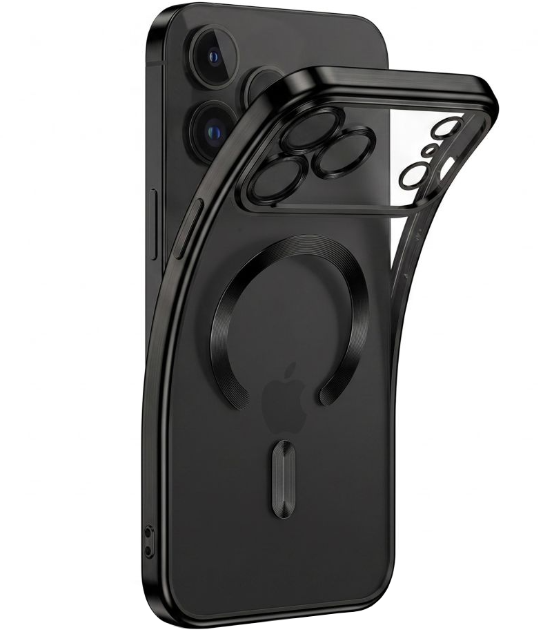 MagSafe-Hülle für Apple iPhone 18 Pro / 17 Pro, Tech-Protect, Magflex, Satin Schwarz