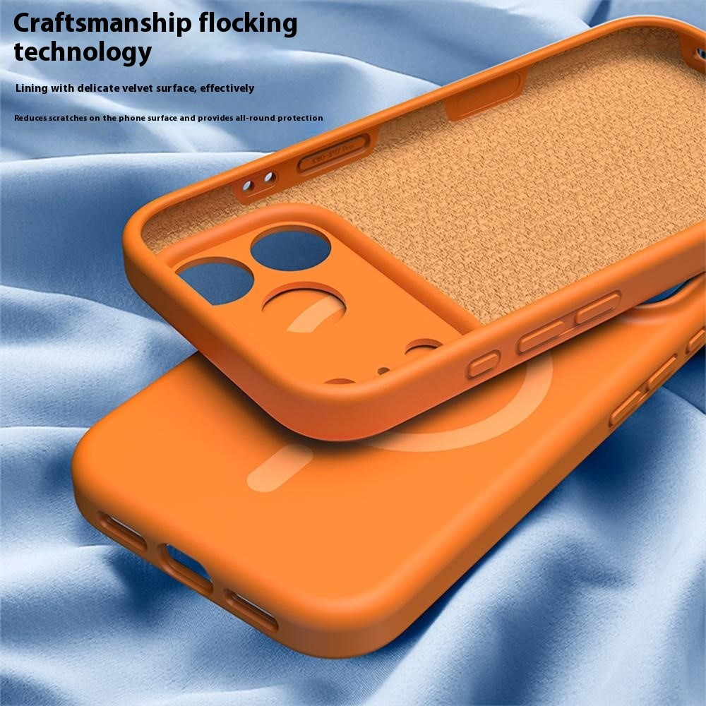MagSafe-Hülle für Apple iPhone 17 Pro Max, OEM, Flüssigsilikon, Schwarz