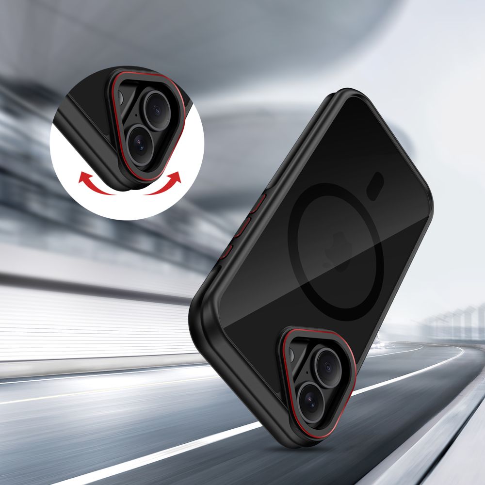 MagSafe Hülle für Apple iPhone 17, Tech-Protect, Maghybrid, Schwarz
