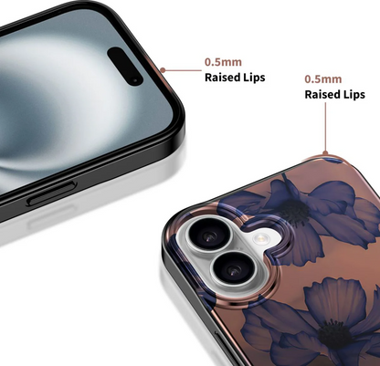 MagSafe Hülle für Apple iPhone 16, Tech-Protect, Lamano Velvet Night, Schwarz