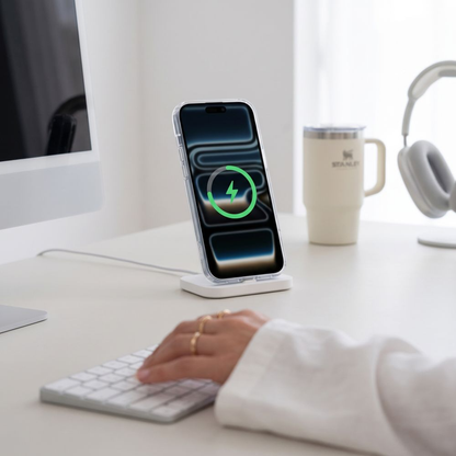 MagSafe-Hülle für Apple iPhone 18 Pro / 17 Pro, Tech-Protect, Flexair Hybrid mit Displayschutz, Transparent