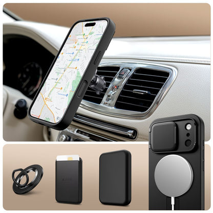 MagSafe Hülle für Apple iPhone 17 Pro, Tech-Protect, Kevlar Aura, Schwarz