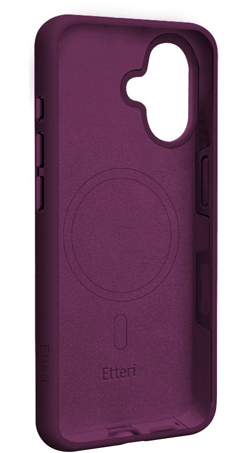 MagSafe Case for Apple iPhone 17, Etteri, Silicone Mag, Burgundy