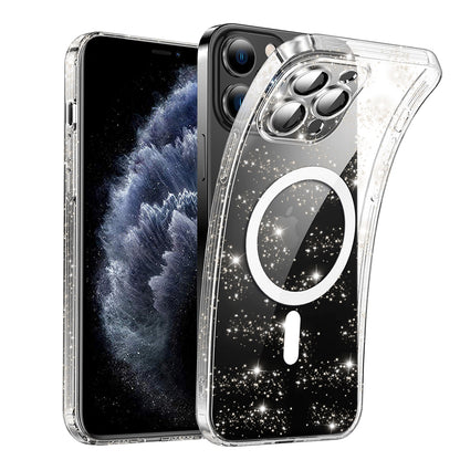 MagSafe-Hülle für Apple iPhone 11 Pro, Techsuit, SparkleSkin, Transparent