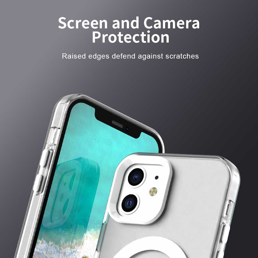 MagSafe Hülle für Apple iPhone 12 / 12 Pro, Techsuit, CandyCase, Weiß