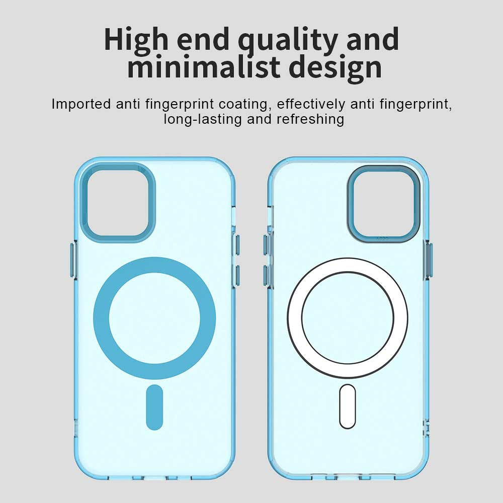 MagSafe Case for Apple iPhone 12 / 12 Pro, Techsuit, CandyCase, Blue