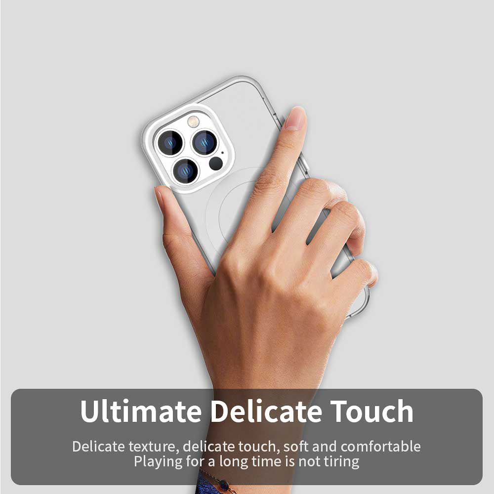 MagSafe Case for Apple iPhone 12 Pro Max, Techsuit, CandyCase, White