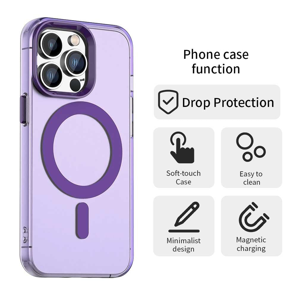 MagSafe Case for Apple iPhone 12 Pro Max, Techsuit, CandyCase, Purple