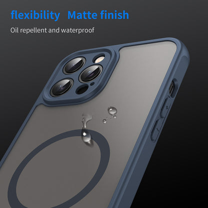 MagSafe-Hülle für Apple iPhone 12 Pro Max, Techsuit, HaloFrost II, Marineblau