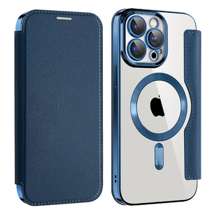 MagSafe-Hülle für Apple iPhone 12 Pro Max, Techsuit, SmartMag Book, Blau