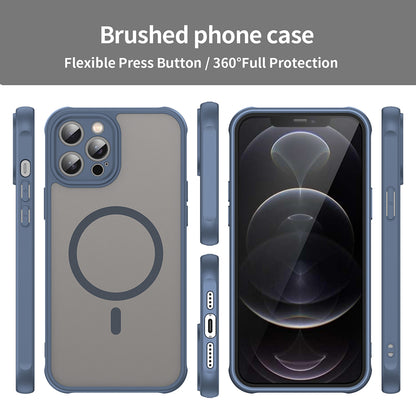 MagSafe-Hülle für Apple iPhone 12 Pro, Techsuit, HaloFrost II, Marineblau