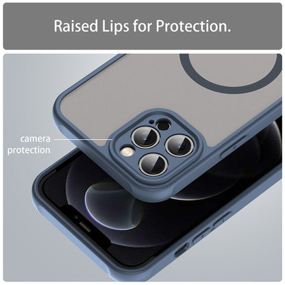 MagSafe-Hülle für Apple iPhone 12 Pro, Techsuit, HaloFrost II, Marineblau