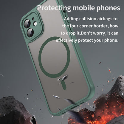 MagSafe Case for Apple iPhone 12, Techsuit, HaloFrost II, Green