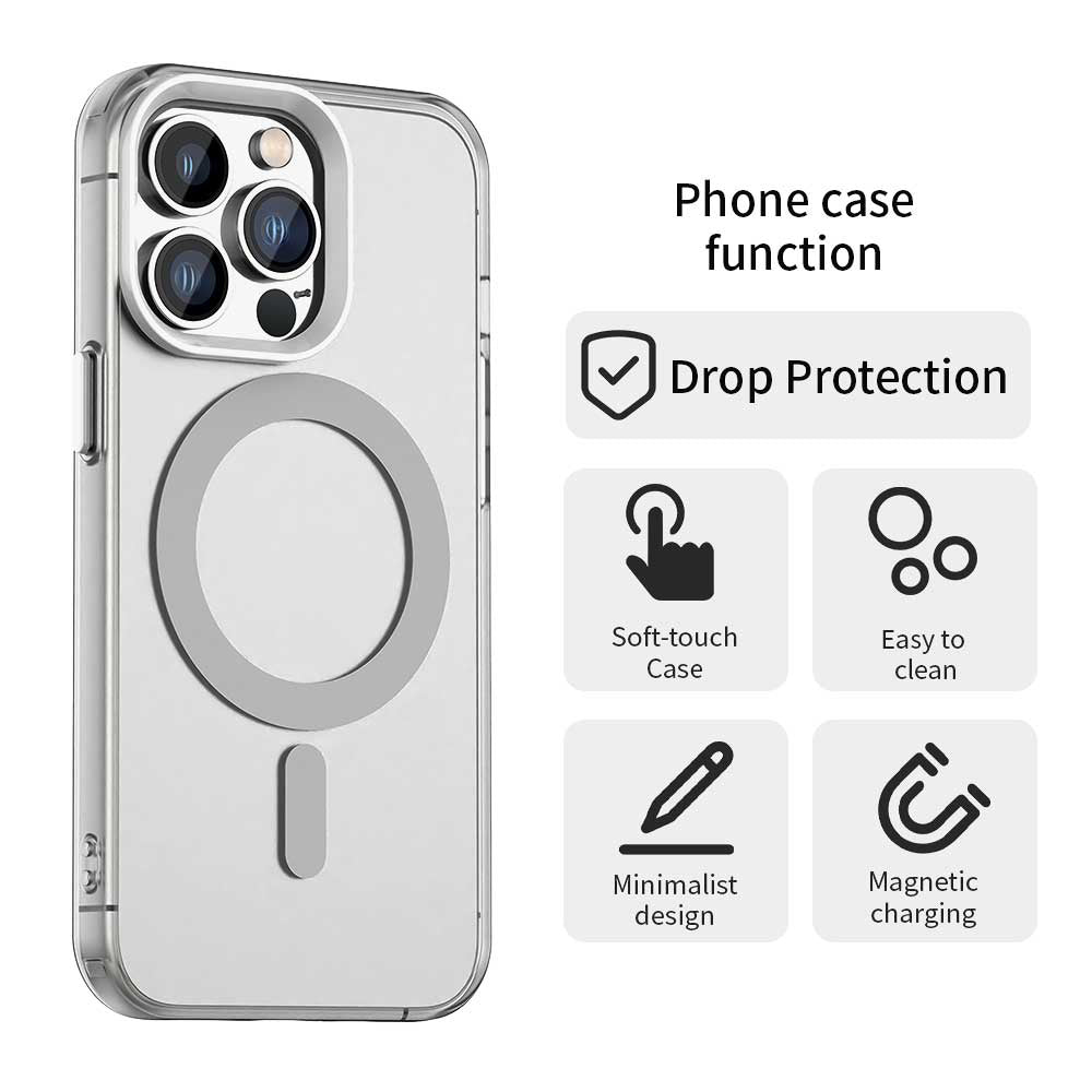 MagSafe Case for Apple iPhone 13 Pro Max, Techsuit, CandyCase, White