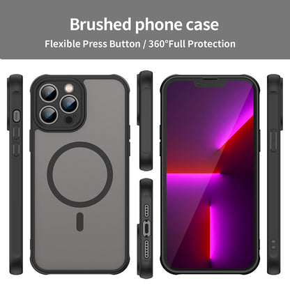 MagSafe-Hülle für Apple iPhone 13 Pro, Techsuit, HaloFrost II, Schwarz