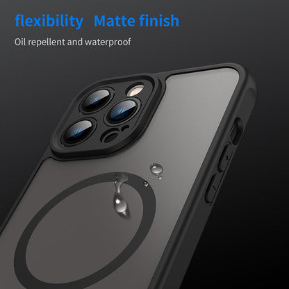 MagSafe-Hülle für Apple iPhone 13 Pro, Techsuit, HaloFrost II, Schwarz