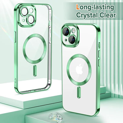 MagSafe-Hülle für Apple iPhone 13, Techsuit, Luxury Crystal, Hellgrün