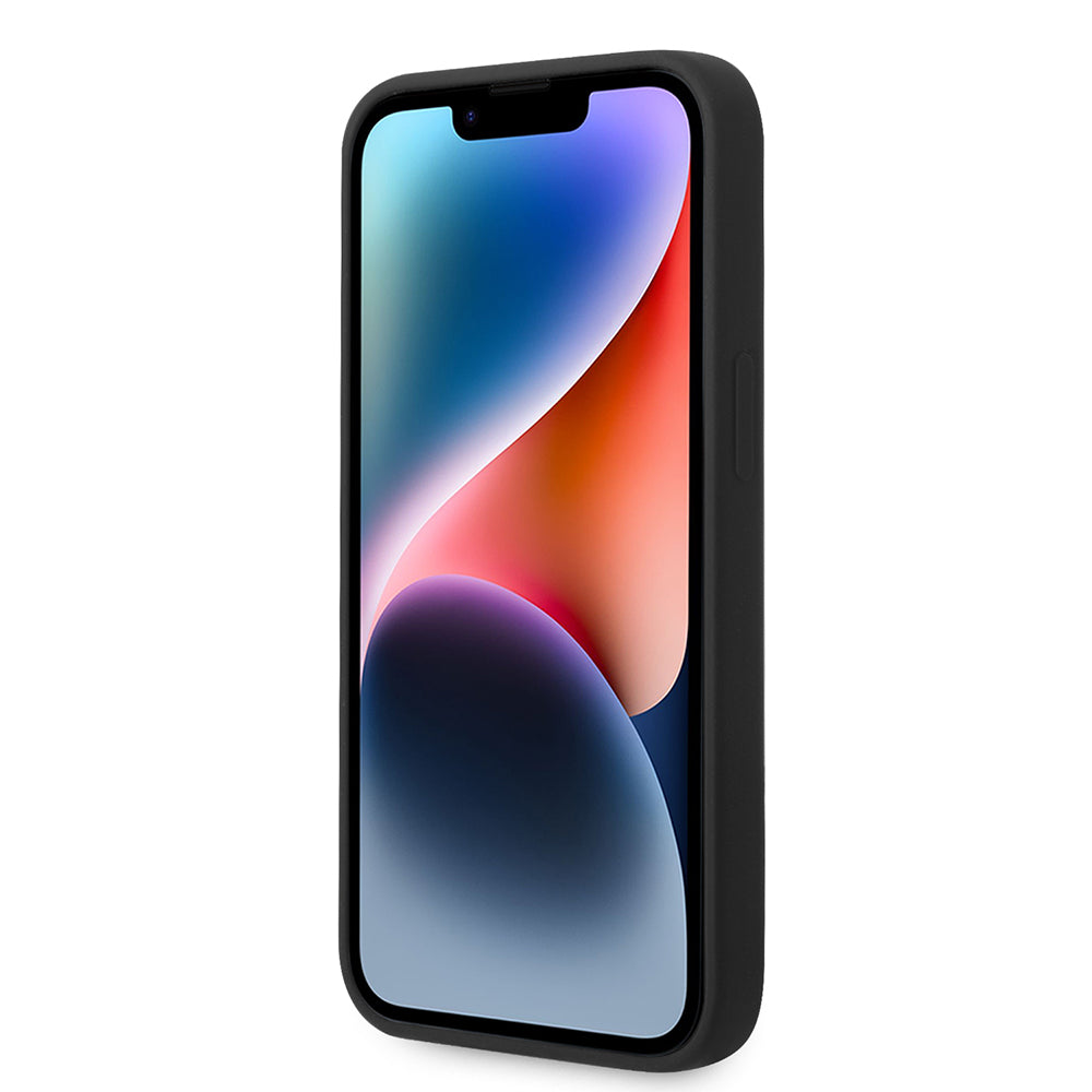 MagSafe Hülle für Apple iPhone 14 Plus, Karl Lagerfeld, Silicone Plaque, Schwarz