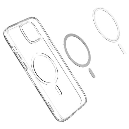 MagSafe Hülle für Apple iPhone 14 Plus, Spigen, Ultra Hybrid Carbon, Transparent