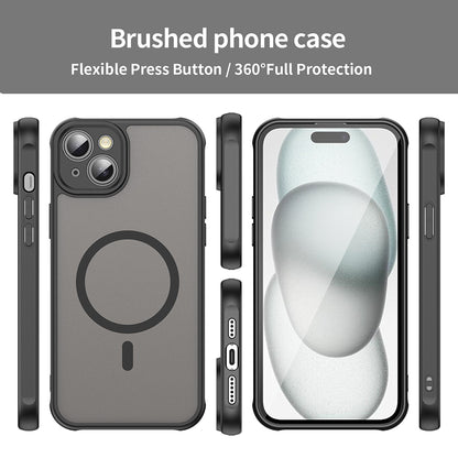 MagSafe Case for Apple iPhone 14 Plus, Techsuit, HaloFrost II, Black